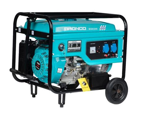 Bronco Kw Kw Kw Gasoline Generator With Wheels And Handle Copper