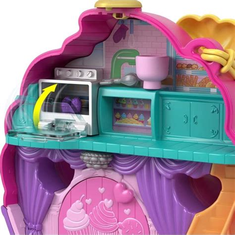 Mattel Polly Pocket Mini Toys Something Sweet Cupcake Compact Playset