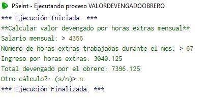 Un Obrero Necesita Calcular Su Valor Devengado Por Concepto De Horas