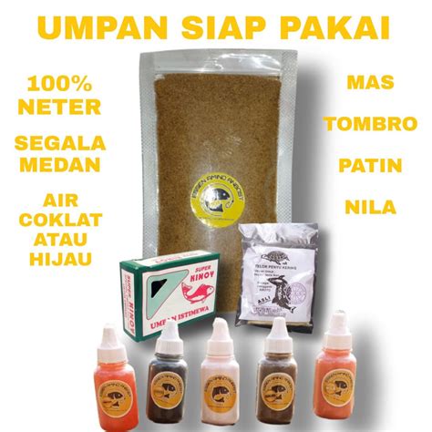 Jual Paket Umpan Siap Pakai Ikan Mas Tombro Patin Nila Umpan