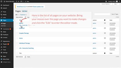 How To Edit A Page On Wordpress