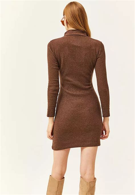 Buy Olalook High Neck Zippered Mini Dress Online Zalora Philippines