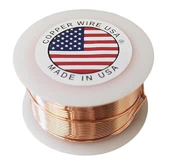 Solid Bare Copper Round Wire 1 2 Lb Spool 20 Ga 157 Ft Amazon In