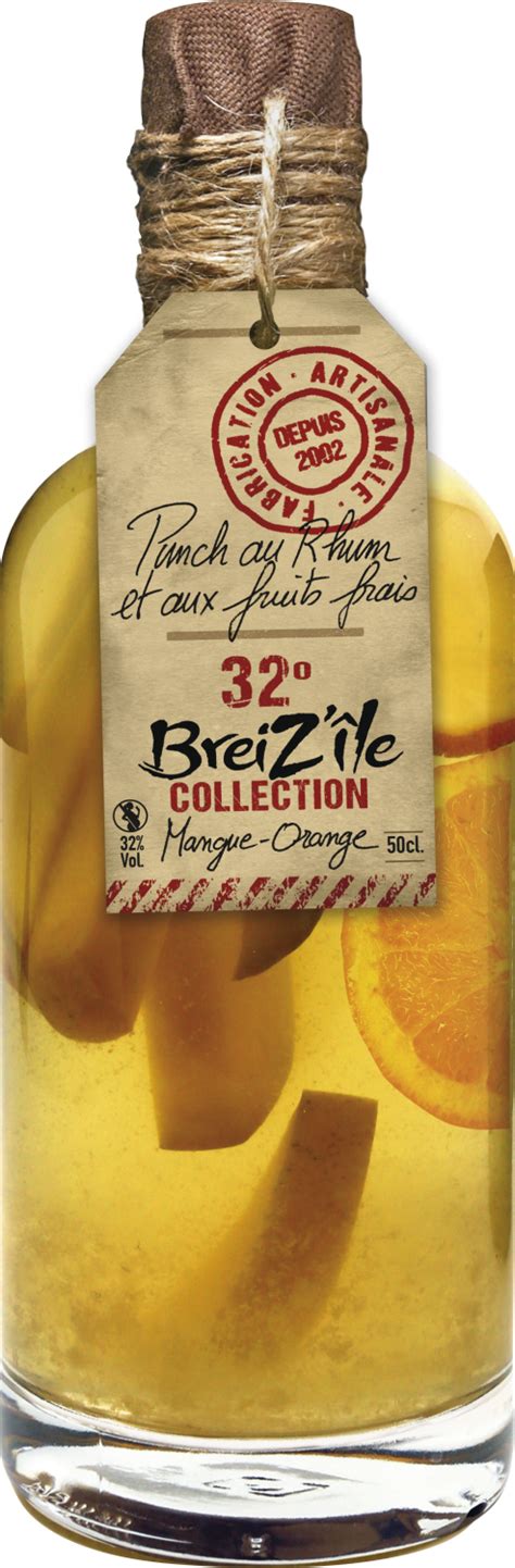 Rhum Arrang Mangue Orange Breiz Le Collection