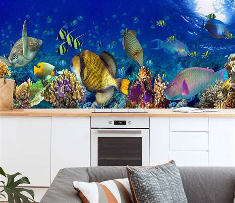 3D The Underwater World 1424 Wall Murals | AJ Wallpaper