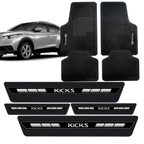 Tapete PVC Borracha Soleira Adesiva Porta Nissan Kicks Evo X