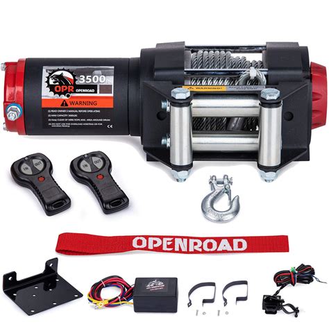 Buy OPENROAD 3500Lbs 12 Volts Electric Winch Winch For ATV UTV Boat