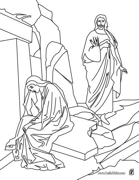 Resurrection Of Jesus Christ Coloring Pages