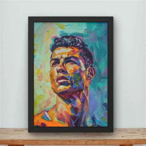 Cristiano Ronaldo Poster Real Madrid Cr7 Soccer Poster Digital Art