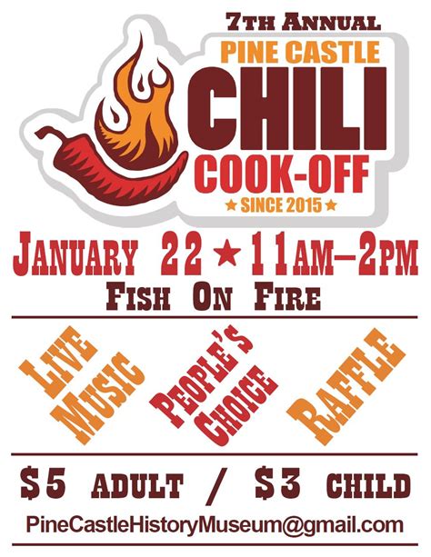 7th Annual Chili Cook-off - Pine Castle Historical Society, Inc.