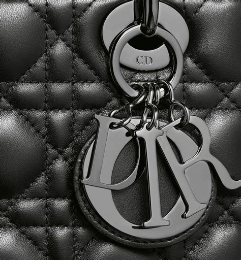 Small Lady Dior My Abcdior Bag Black Cannage Lambskin Dior