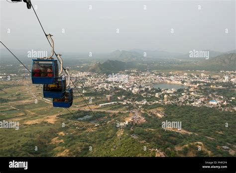 Cable Car Ropeway To Savitri Mata Temple With Scenic View Over