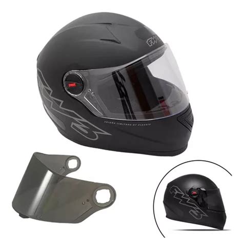 Capacete Moto Fechado Fw Gt Classic E Viseira Fum Frete Gr Tis