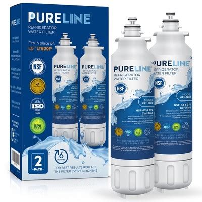 Pureline Lg Lt800p Refrigerator Water Filter Replacement Adq73613401