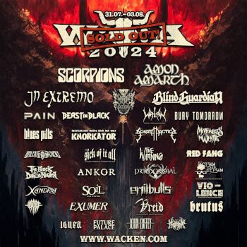 Wacken Open Air In Wacken De Guide Tickets Festivalsunited