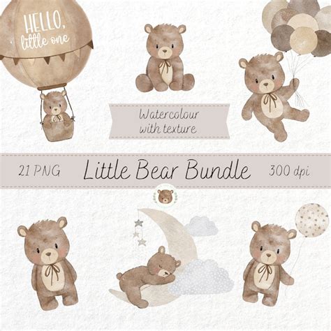 Nude Bear Clip Art Etsy Italia