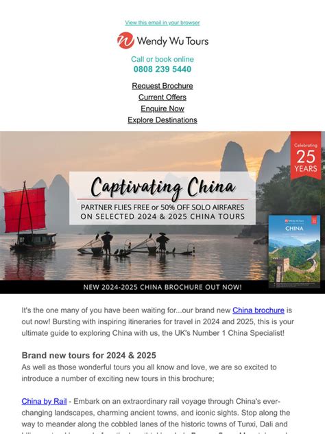 Wendy Wu Tours New China Brochure Out Now Save Up To 400pp On 2024