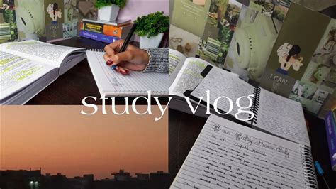 Study Vlog Productive Study Vlog Cooking Taking Notes Starting Of