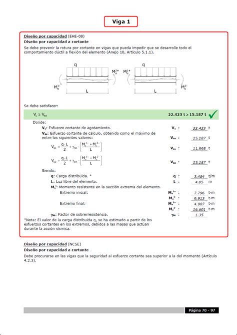 Criterios de diseño por capacidad para el cálculo sísmico de vigas y