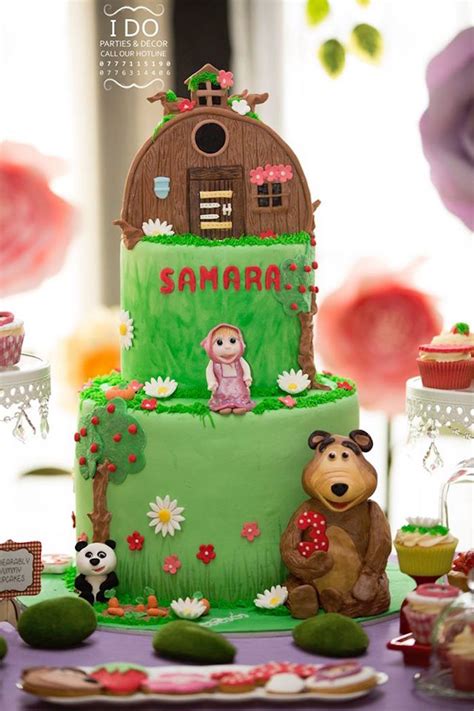 Karas Party Ideas Masha And The Bear Birthday Party Karas Party Ideas