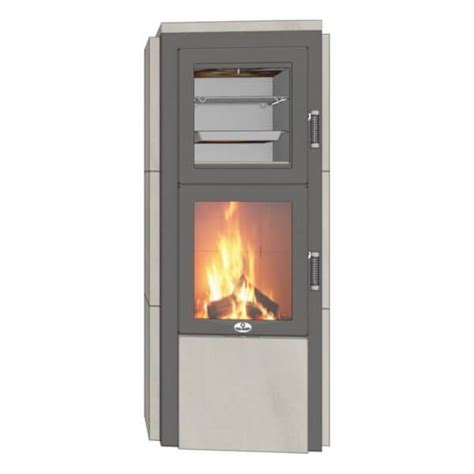 Poêle à bois Max Blank Stratos BF 6 5kW four de cuisson