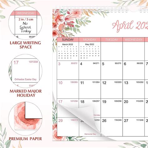 Buy Nuobesty Desk Calendar Months Full Year Calendar Standing