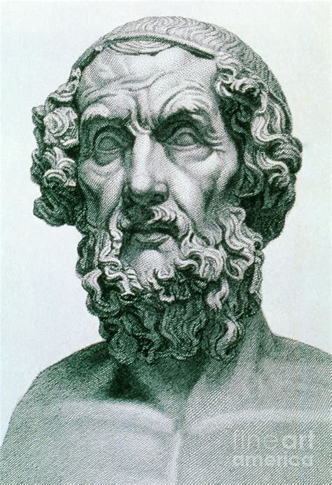 Engraving Of The Greek Poet Homer Photograph By George Bernardscience