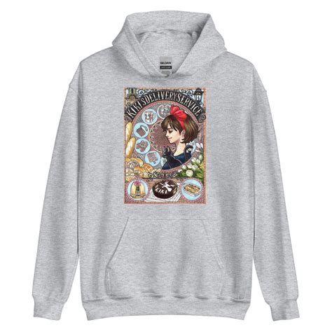 Kiki's Delivery Service Portrait Art Hoodie - Studio Ghibli Merch Store ...