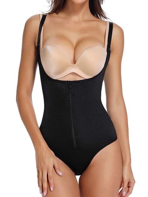 Vaslanda Women Shapewear Bodysuit Latex Waist Trainer Full Body Shaper