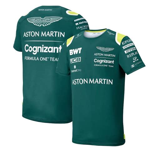 Aston Martin Camiseta F F Rmula Uma Equipe Corrida D Homens