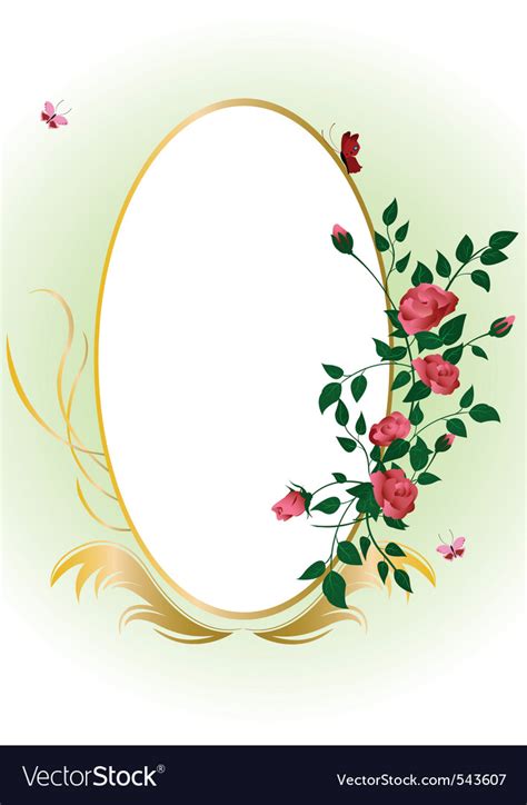 Elegant Floral Frame Royalty Free Vector Image