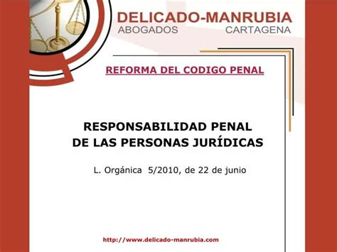 Ppt Responsabilidad Penal De Las Personas Jur Dicas Powerpoint