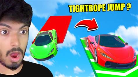 Craziest Tightrope Jump Will We Complete Gta 5 Stunt Races