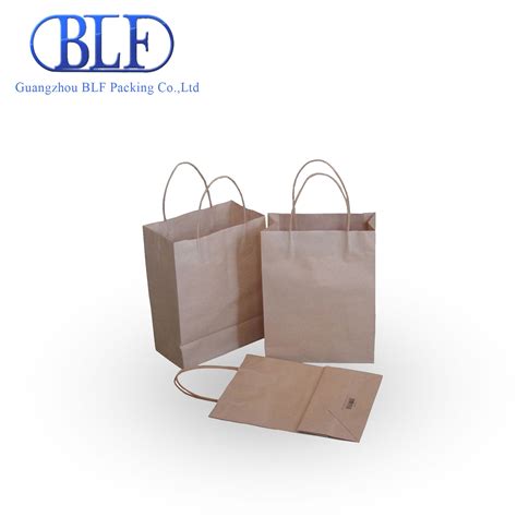 Custom Made Logo Printed Brand Kraft Paper Gift Shopping Bags China