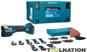 Makita DTM52ZJX2 Multitool Starlock Max 18V + accessories set excl ...