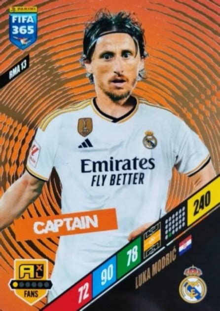 Fifa Panini Captain Rma Luka Modric Real