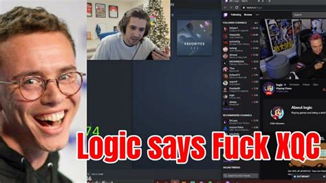 Logic Rapper Says Fuck XQC YouTube