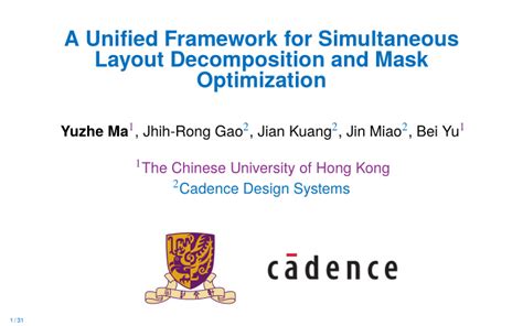 PPT A Unified Framework For Simultaneous Layout Decomposition And