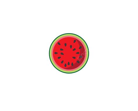 Watermelon Icon Ilustration Vector Design Slice Color Vector Design