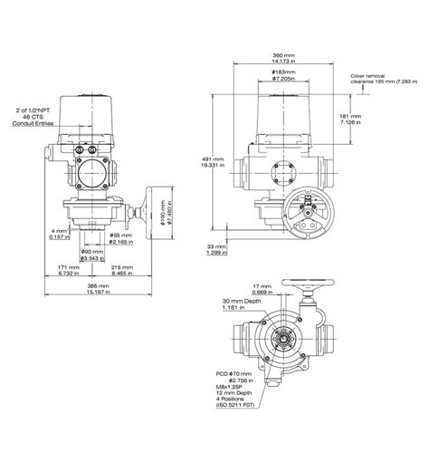 SE Explosion Proof Spring Return Fail Safe Electric Actuators SE 500