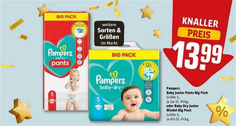 Pampers Baby Junior Pants Big Pack Oder Baby Dry Junior Windel Big Pack