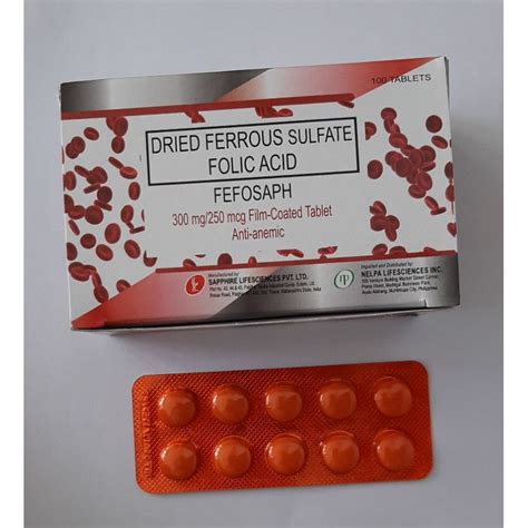 Ferrous Sulfate Folic Acid Tablet Mg Mg Shopee Philippines