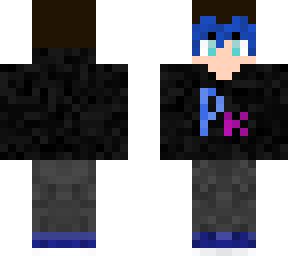 Blue Gamer Boy | Minecraft Skin