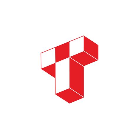 Letter T 3d Geometric Box Design Logo Vector 20948356 Vector Art At