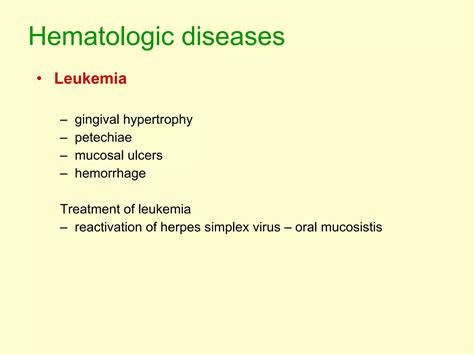 Oral Manifestations Of Systemic Diseases Ppt