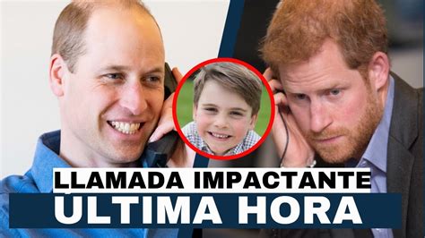 Se Revela Una Llamada Del Pr Ncipe Harry Al Pr Ncipe Guillermo Por El