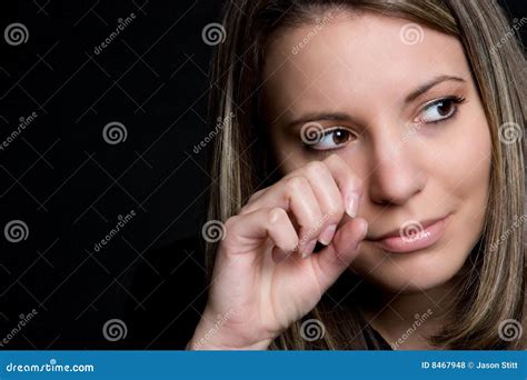 Sad Woman Crying stock photo. Image of copy, background - 8467948