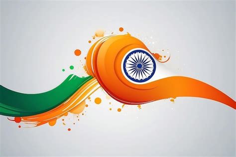 Premium Photo India Flag Background Design For Independence Day And