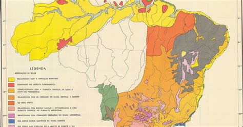 Blog De Geografia Delineamento Esquem Tico Dos Solos Do Brasil Mapa