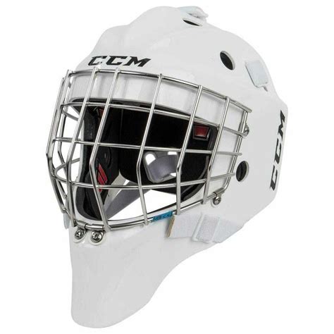 New CCM 1 9 Senior Ice Hockey Goalie Face Mask Small White Helmet